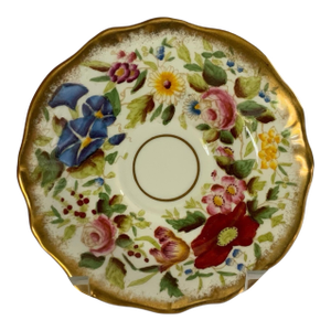 Vintage Hammersley "Queen Anne" Bone China Flat Cup Saucer England 1940s-1950s Saucer Only