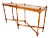 1970s Vintage Faux Bamboo Console Sofa Table by Brandt For Sale