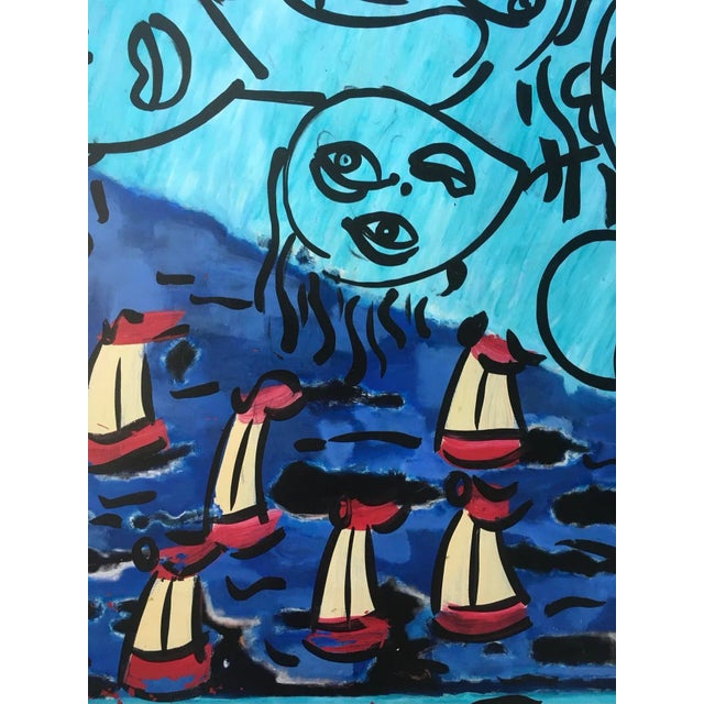 Abstract Large Abstract Painting, Peter Keil, 1960s For Sale - Image 3 of 12