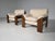Sapporo Nutwood Armchairs by Mario Marenco for Mobil Girgi, 1970s, Set of 2 For Sale - Image 9 of 9