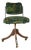 Vintage Tansad Industrial Swivel Chair in Blackpop Velvet, 1950s For Sale