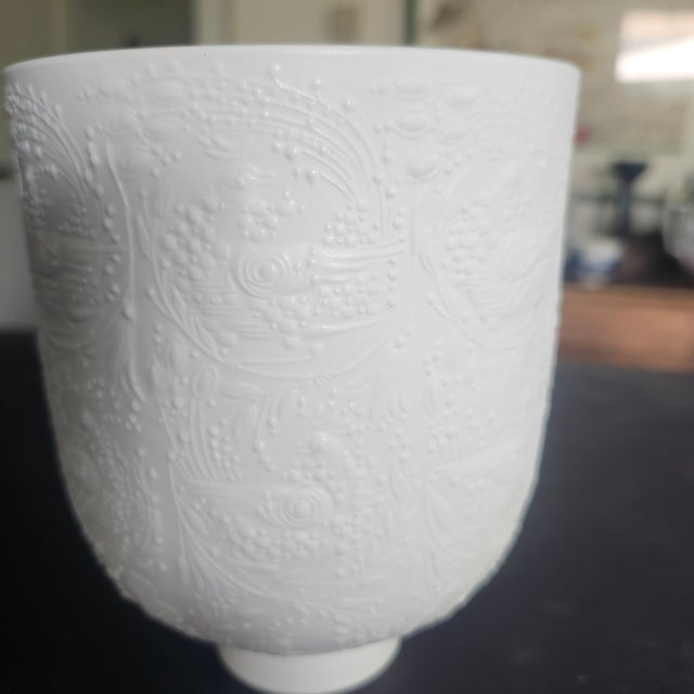 Rosenthal Bjorn Wiinblad Candle Holder White Porcelain Matte For Sale In Los Angeles - Image 6 of 6