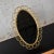 Wood 1960-1970’s Hollywood Regency Bohemian Free Standing Mirror Gold Painted Wicker Scroll Clad Frame For Sale - Image 7 of 11