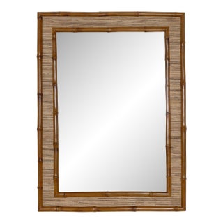 Cameron Bamboo Wall Mirror For Sale