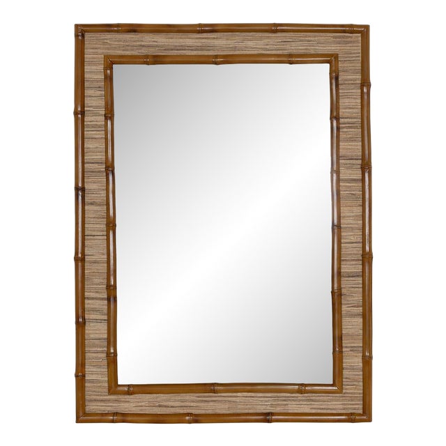 Cameron Bamboo Wall Mirror For Sale