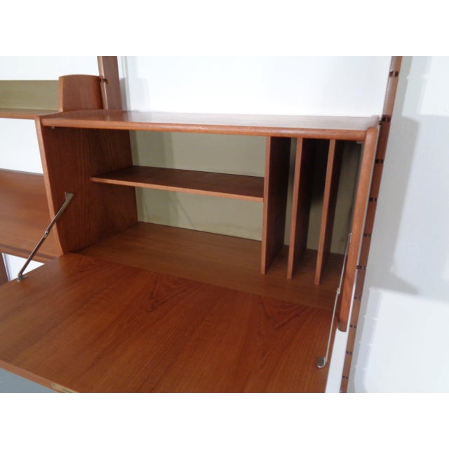 Ergo Teak Wall Shelving Unit by John Texmon Einar Blindheim for Blindheim, Norway, 1950s, Set of 9 For Sale - Image 14 of 18