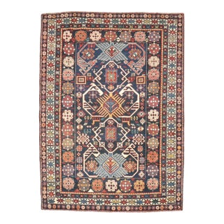 19th Century Late 19h Century Caucasian Shirvan Rug - 3'10" x 5'3" For Sale