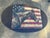 Patriotic Horse Coffee Table, Oval, Queen Anne Legs For Sale - Image 10 of 10