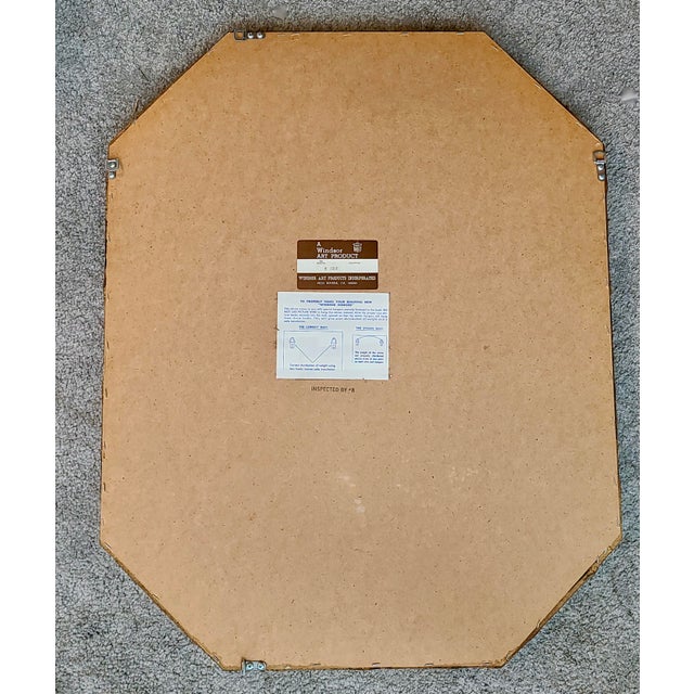 Vintage Windsor Art Products Octagonal Faux Bamboo Gold Mirror Chairish