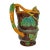 Samuel Alcock Majolica Large Ewer With Snake and Frog on Lip, English, Ca. 1855 For Sale - Image 6 of 13