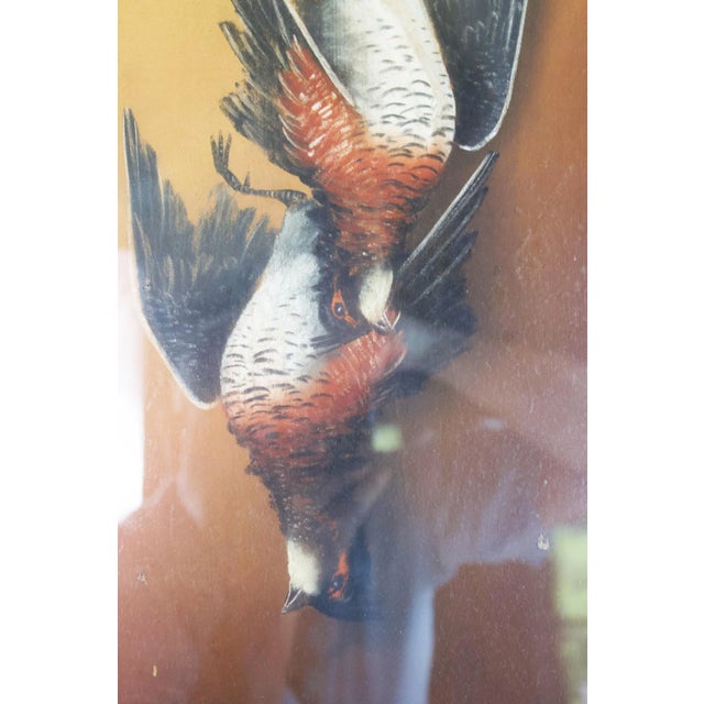 Late 19th Century Antique Chromolithograph of Hanging Gamebirds For Sale - Image 5 of 11