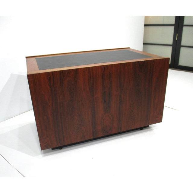Mid-Century Modern Johannes Sorth Rosewood Side Table Cube for Bornholm Denmark For Sale - Image 3 of 12