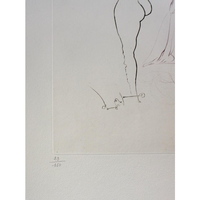 Salvador Dalí Dali Femmes Surrealiste - Surrealistic Woman Hand Signed Numbered Surrealism Art For Sale - Image 4 of 4