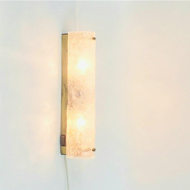 Mid-Century Modern Tubular Murano Glass Wall Sconces from Hillebrand, Germany, 1970s, Set of 2 For Sale - Image 6 of 10