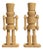 Pair Life Size Woven Indoor/Outdoor Wicker/Rattan Nutcrackers by Becki Owens For Sale