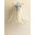 White Italian Transparent Felci Murano Glass Wall Sconce by Simoeng, Set of 2 For Sale - Image 8 of 10