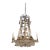 Late 19th C. Swedish Crystal and Gilt Brass Chandelier For Sale