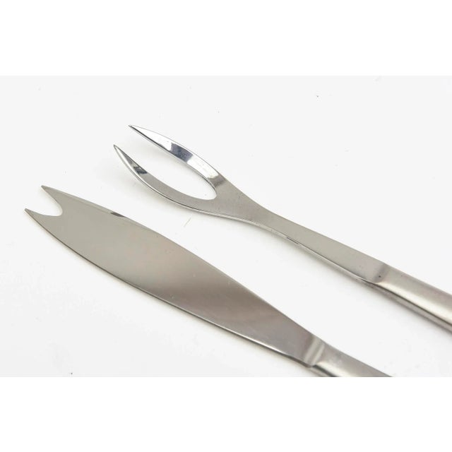 1960s Vintage Kalmar Italian Stainless Steel Bar Set Barware Set of 5 For Sale - Image 5 of 13