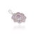 Modern Elegant Floral Amethyst Pendant With Cubic Zirconia Accents - Caratandher For Sale - Image 3 of 14