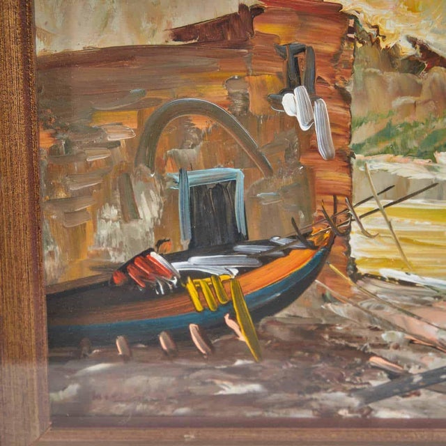 Aldo Pironti, Boats and Sea, 2000s, Oil Painting on Canvas, Framed For Sale - Image 4 of 7