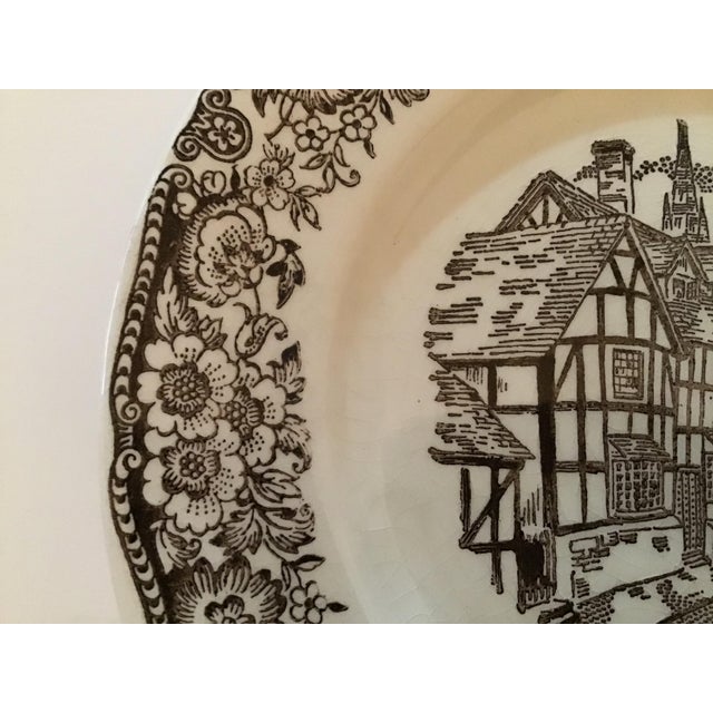 Vintage Tudor Village Side Plates By Broadhurst Ironstone Staffordshire Style England Set Of 4 Chairish