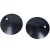 Black Enameled Steel Lunar Eclipse Circular Wall Sconces - a Pair For Sale - Image 8 of 8