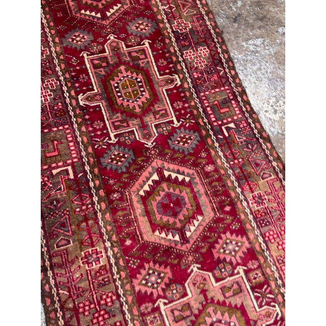 Late 20th Century 3ft 4in × 13ft 10in Wool Persian Runner For Sale - Image 5 of 12