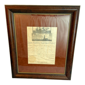 Early 19th Century Thomas Jefferson & James Madison. Ship's Passport, Schooner Rebecca Christopher Prince
