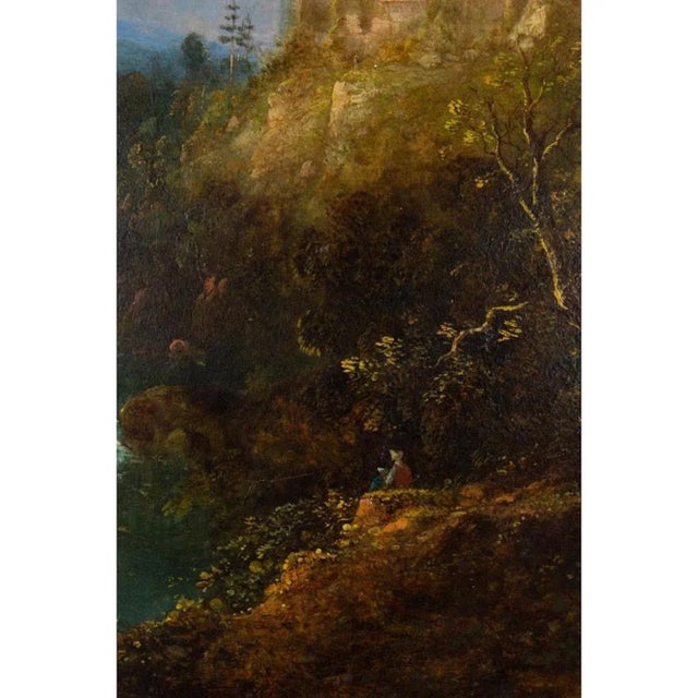 19th Century Antique Hawthornden Castle Oil Painting For Sale - Image 5 of 12