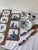 Vintage Delft Blue Tiles, Salt and Pepper Shaker, and Tray, 1920s, Set of 7 For Sale - Image 4 of 12