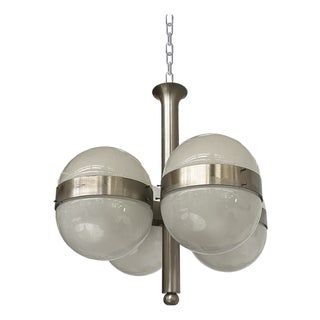 Mid-Century Modern Italian Tetraclio Chandelier by Mazza for Artemide, 1960s For Sale
