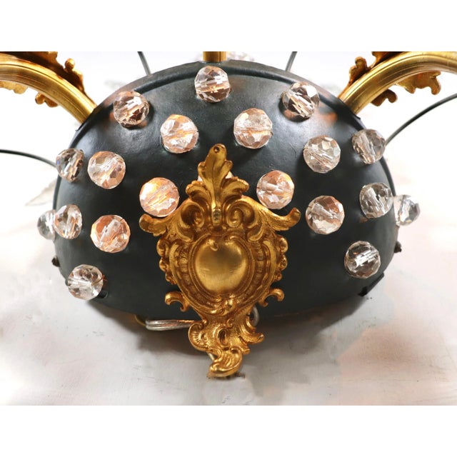 Pair of Large Vintage French Louis XV Style Sconces Attributed to Maison Baguès For Sale In Chicago - Image 6 of 12