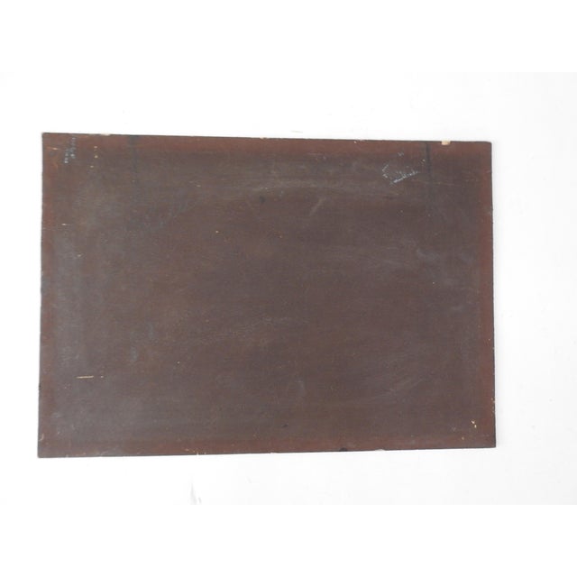 Oil on artist board of a coastal cottage at sunset. Signed B. Witt 1928 lower right corner. Rustic cottage in a field of...