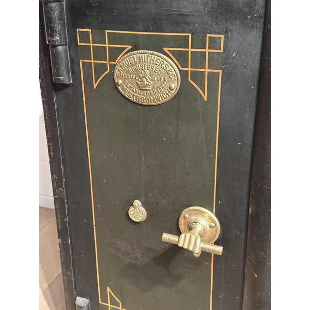 Antique English Iron Safe, 1890s For Sale - Image 5 of 18