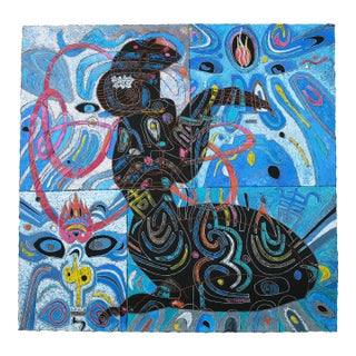 Tiefeng Jiang "Girl of Tang Dynasty" Hand Signed and Numbered Color Serigraph Limited Edition 29/300 Unframed on Wove Paper For Sale