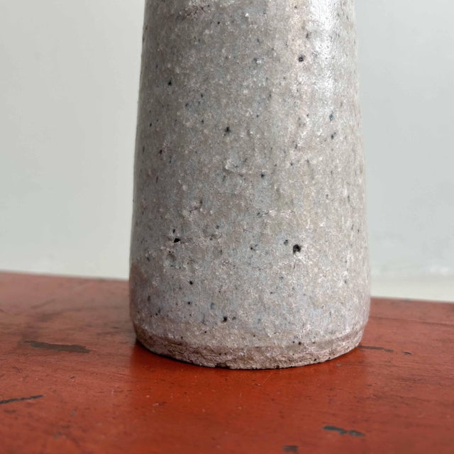 Ceramic Minimalist Ikebana Flower Vase, Japan, 1970s For Sale - Image 7 of 13