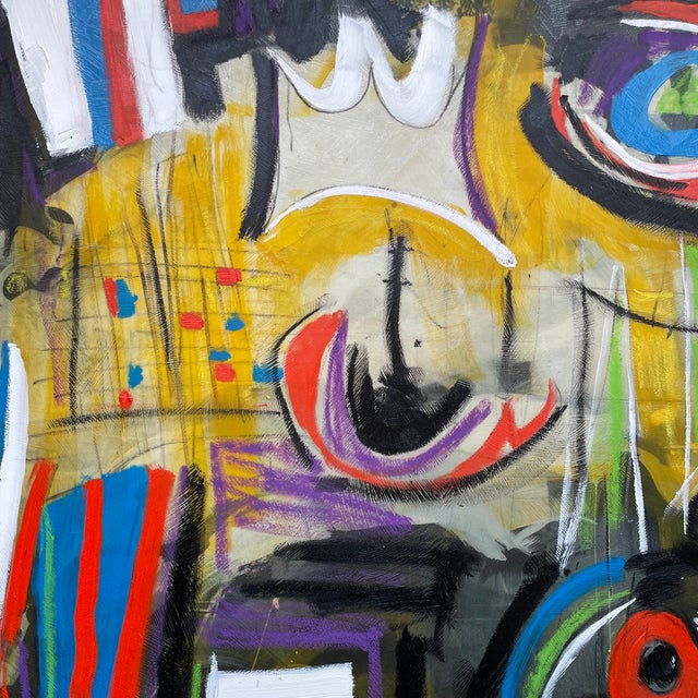 Beautiful appx 24”x30” abstract Rothko style original oil on gallery stretched canvas abstract cubist painting. Listed...