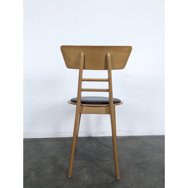 Wood Vintage Chairs in Wood from Ton, Set of 6 For Sale - Image 7 of 8