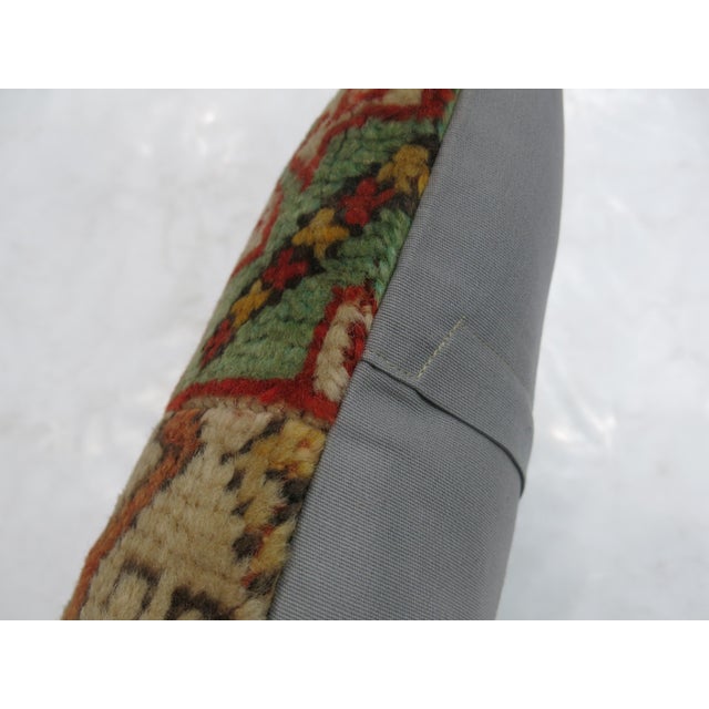 Zabihi Collection Turkish Anatolian Rug Pillow For Sale - Image 4 of 4