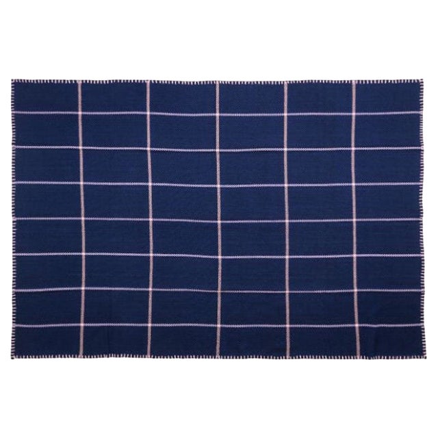 Blue Plaid in Manta by Sebastian Herkner For Sale