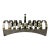 Vintage Modern Silver Plate Toast Rack Holder 8 Slice For Sale