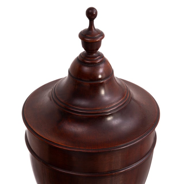104 George III Style Telescoping Knife Urns Pedestal Cabinet Wine Cisterns Book Matched - A Pair For Sale - Image 9 of 18