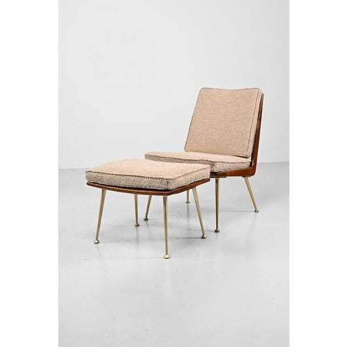 Three-Seater Sofa and Lounge Chair with Hocker by Hans Mitzlaff, Set of 3 For Sale - Image 4 of 18