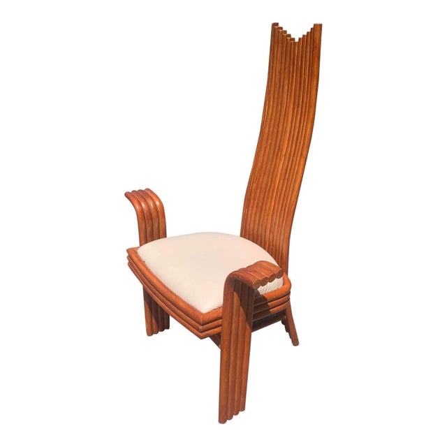 Mcguire Style Rattan High Back Dining Chairs Set Of 6 Chairish
