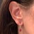 Diamond Rubellite Tourmaline Earrings 14k Gold 2.05 Tcw Certified For Sale - Image 10 of 12
