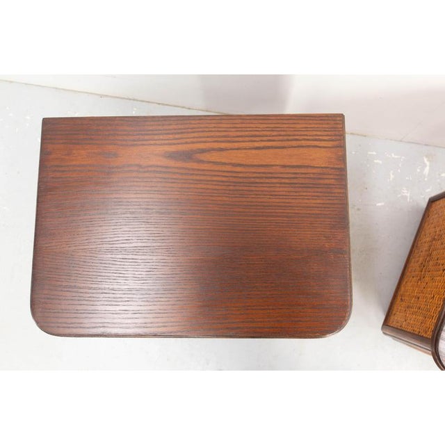 Nightstands in Rattan & Elm, 1970s, Set of 2 For Sale - Image 10 of 13