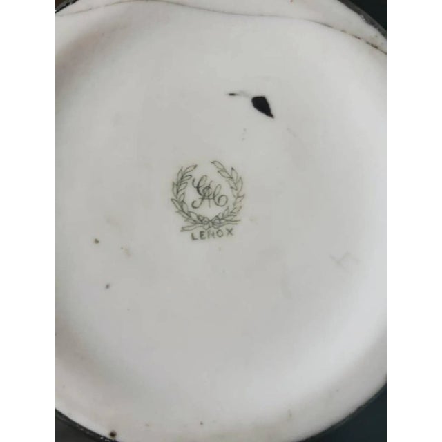 Antique Art Nouveau Lenox Silver Overlay Treacle Teapot For Sale - Image 10 of 11