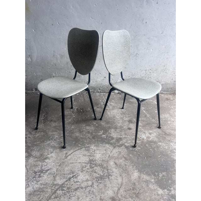 French Dining Chairs by Jacques Hitier, 1950s, Set of 2 For Sale - Image 10 of 10