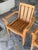 Wood Ash & Ember Sage Teak Wood Outdoor Chairs, Pair For Sale - Image 7 of 12