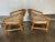 Brown 1950s Ficks Reed Attributed Rattan Lounge Chairs - a Pair For Sale - Image 8 of 12